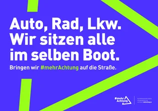 Auto, Rad, LKW - wir sitzen alle im selben Boot